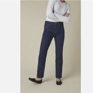 Coldwater Creek Shape Me Straight Leg High Waist Dark Wash Jeans Size 6